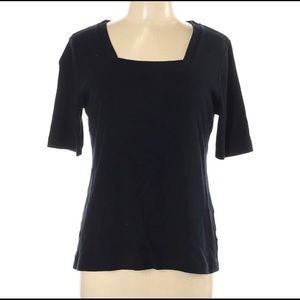 Croft & Barrow Petite Square Neck Shirt